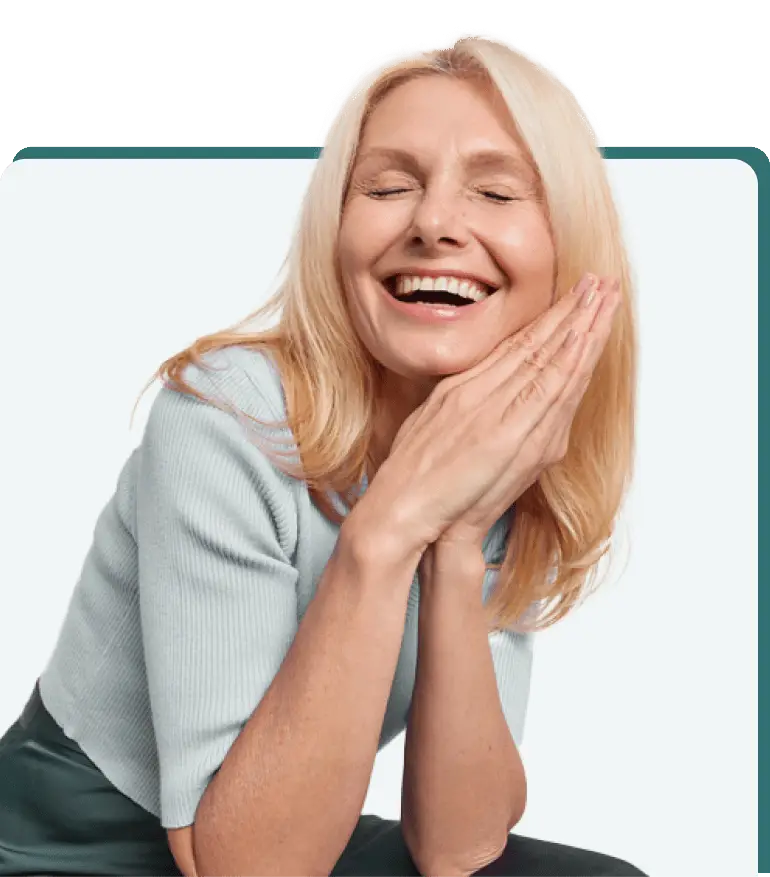 happy women taking cbd oil in ireland